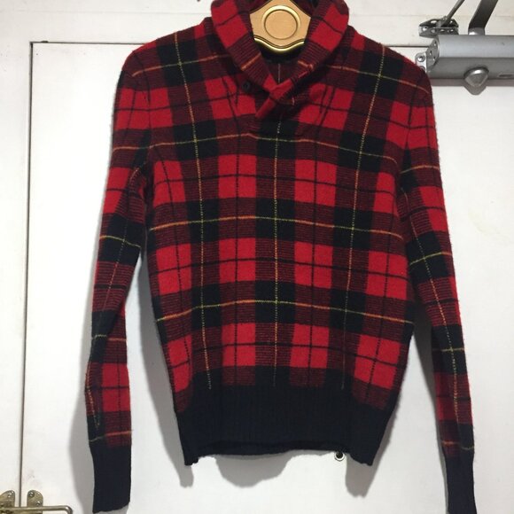 POLO RALPH LAUREN SCOTTISH WOOL PLAID SWEATERS SIZE XS - Picture 2 of 11